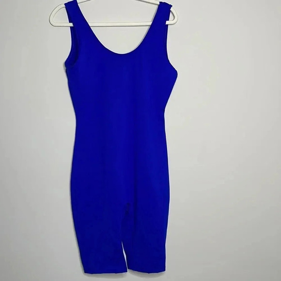 Vitique Blue One Piece Shorts Romper - Picture 3 of 8